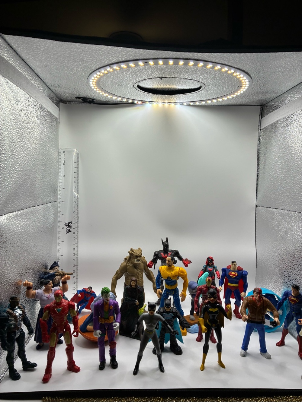DC Comics Multicolor Action Figure Bundle - Blue, Red, Yellow, Black